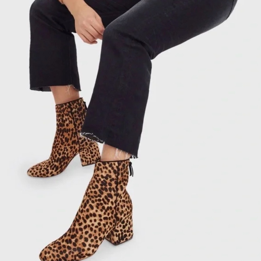 J. Crew Sadie Leopard Hair Boots Women’s Size 8.5